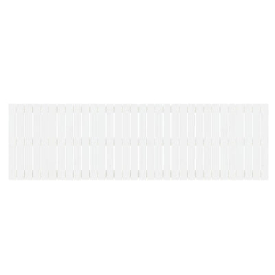 Valkoinen sängynpääty seinälle Virvora 204x3x60cm (mänty)