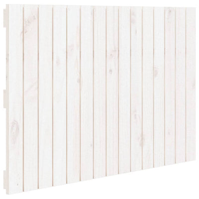 Valkoinen sängynpääty seinälle Virvora 95,5x3x60cm (mänty)