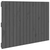 Sängynpääty seinälle harmaa 95,5x3x60 cm täysi mänty