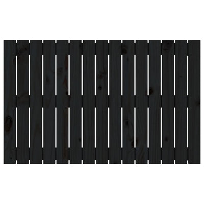 Musta sängynpääty seinälle Virvora 95,5x3x60cm (mänty)