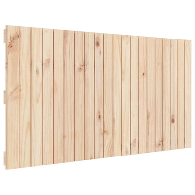 Sängynpääty seinälle 127,5x3x60 cm täysi mänty