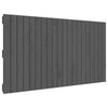 Sängynpääty seinälle harmaa 127,5x3x60 cm täysi mänty