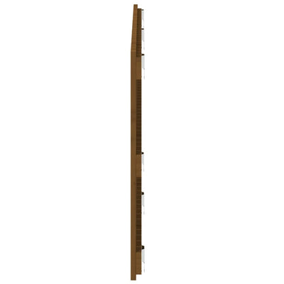 Sängynpääty seinälle hunajanruskea 147x3x60 cm täysi mänty