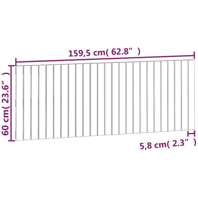Sängynpääty seinälle Virvora 159,5x3x60cm (mänty)