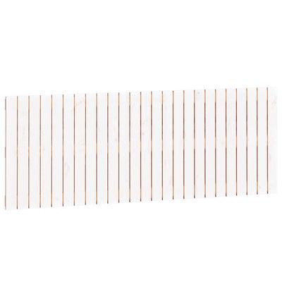 Valkoinen sängynpääty seinälle Virvora 159,5x3x60cm (mänty)