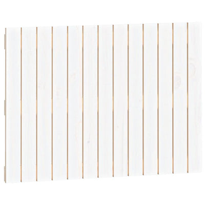 Sängynpääty seinälle valkoinen 82,5x3x60 cm täysi mänty