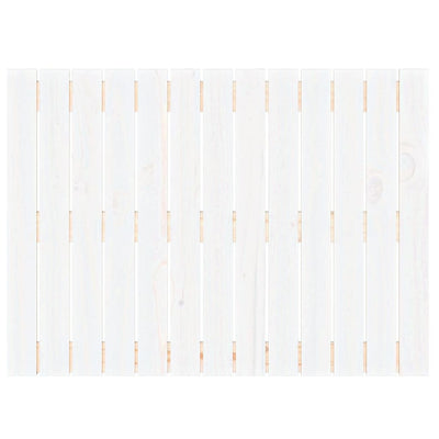 Sängynpääty seinälle valkoinen 82,5x3x60 cm täysi mänty