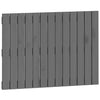 Sängynpääty seinälle harmaa 82,5x3x60 cm täysi mänty