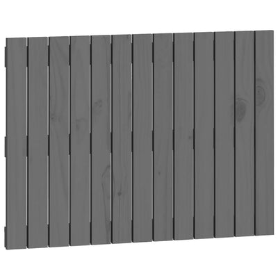 Sängynpääty seinälle harmaa 82,5x3x60 cm täysi mänty