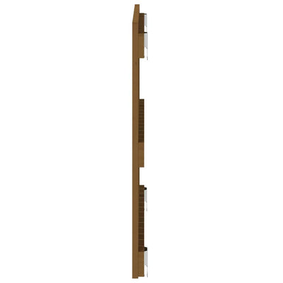 Sängynpääty seinälle hunajanruskea 82,5x3x60 cm täysi mänty