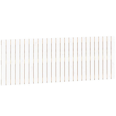 Valkoinen sängynpääty seinälle Virvora 166x3x60cm (mänty)