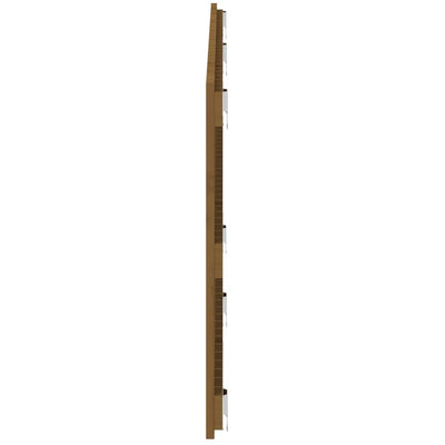 Sängynpääty seinälle hunajanruskea 166x3x60 cm täysi mänty