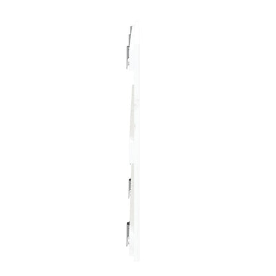 Sängynpääty seinälle valkoinen 185x3x60 cm täysi mänty