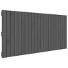Sängynpääty seinälle harmaa 140x3x60 cm täysi mänty