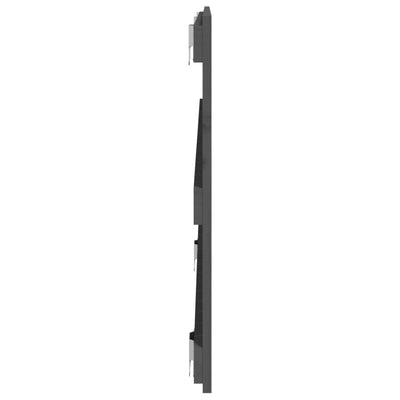 Sängynpääty seinälle harmaa 140x3x60 cm täysi mänty