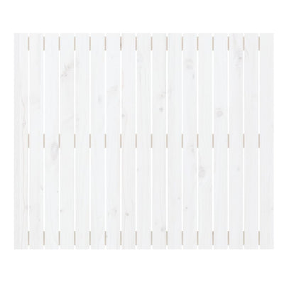 Valkoinen sängynpääty seinälle Virvora 108x3x90cm (mänty)