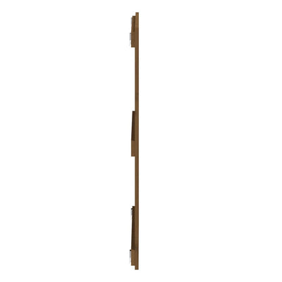 Sängynpääty seinälle hunajanruskea 108x3x90 cm täysi mänty