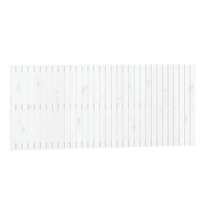 Sängynpääty seinälle valkoinen 204x3x90 cm täysi mänty