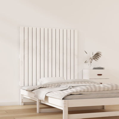 Valkoinen sängynpääty seinälle Virvora 95,5x3x90cm (mänty)