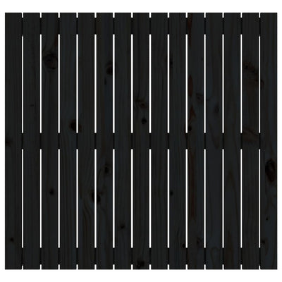 Musta sängynpääty seinälle Virvora 95,5x3x90cm (mänty)