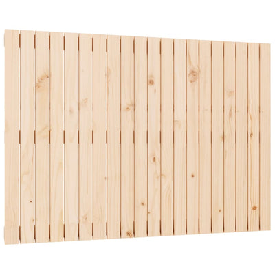 Sängynpääty seinälle 127,5x3x90 cm täysi mänty