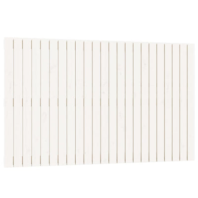 Sängynpääty seinälle valkoinen 147x3x90 cm täysi mänty