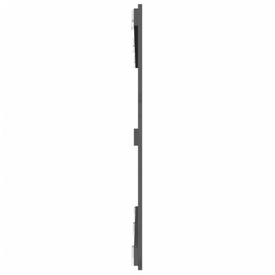 Sängynpääty seinälle harmaa 147x3x90 cm täysi mänty