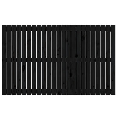 Musta sängynpääty seinälle Virvora 147x3x90cm (mänty)