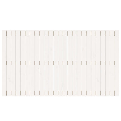 Sängynpääty seinälle valkoinen 159,5x3x90 cm täysi mänty