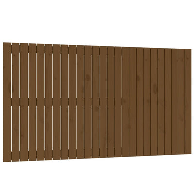 Sängynpääty seinälle hunajanruskea 159,5x3x90 cm täysi mänty