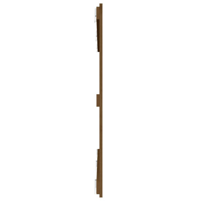 Sängynpääty seinälle hunajanruskea 159,5x3x90 cm täysi mänty