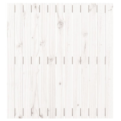Sängynpääty seinälle valkoinen 82,5x3x90 cm täysi mänty