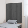 Sängynpääty seinälle harmaa 82,5x3x90 cm täysi mänty