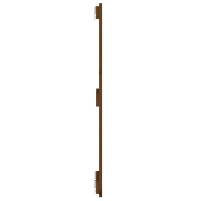 Sängynpääty seinälle hunajanruskea 82,5x3x90 cm täysi mänty