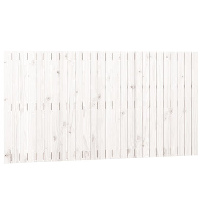 Sängynpääty seinälle valkoinen 166x3x90 cm täysi mänty