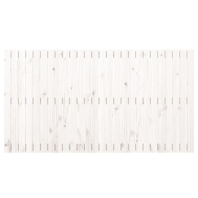Sängynpääty seinälle valkoinen 166x3x90 cm täysi mänty