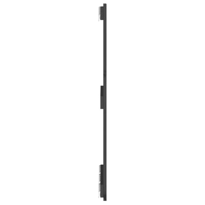Sängynpääty seinälle harmaa 166x3x90 cm täysi mänty