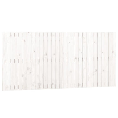 Sängynpääty seinälle valkoinen 185x3x90 cm täysi mänty