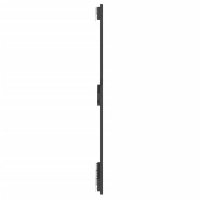 Sängynpääty seinälle harmaa 140x3x90 cm täysi mänty