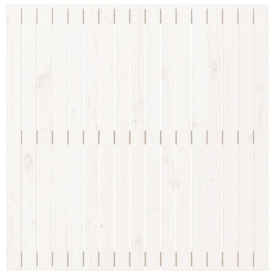 Sängynpääty seinälle valkoinen 108x3x110 cm täysi mänty