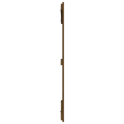 Sängynpääty seinälle hunajanruskea 108x3x110 cm täysi mänty