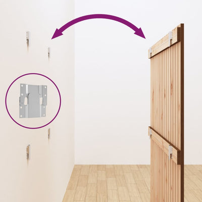 Hunajanruskea sängynpääty seinälle Virvora 108x3x110cm (mänty)