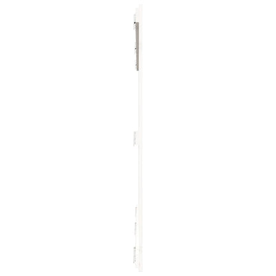 Sängynpääty seinälle valkoinen 204x3x110 cm täysi mänty