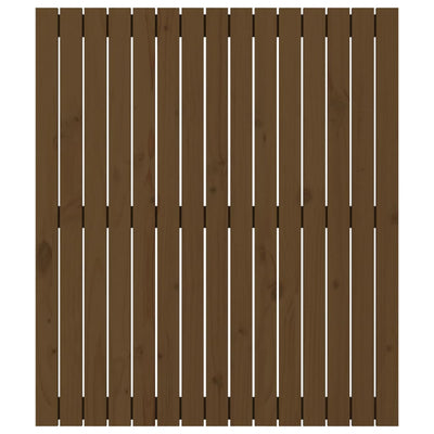 Hunajanruskea sängynpääty seinälle Virvora 95,5x3x110cm (mänty)