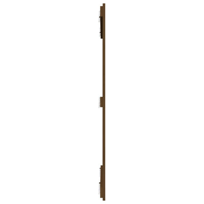 Sängynpääty seinälle hunajanruskea 95,5x3x110 cm täysi mänty