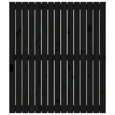 Musta sängynpääty seinälle Virvora 95,5x3x110cm (mänty)