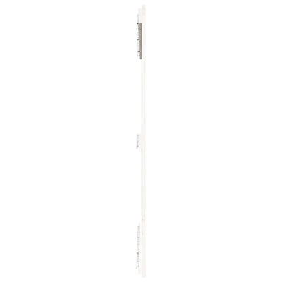 Sängynpääty seinälle valkoinen 127,5x3x110 cm täysi mänty