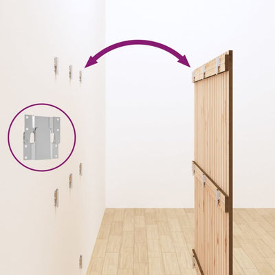 Hunajanruskea sängynpääty seinälle Virvora 127,5x3x110cm (mänty)