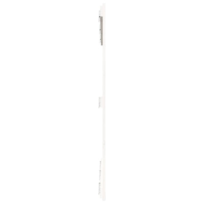 Sängynpääty seinälle valkoinen 146,5x3x110 cm täysi mänty