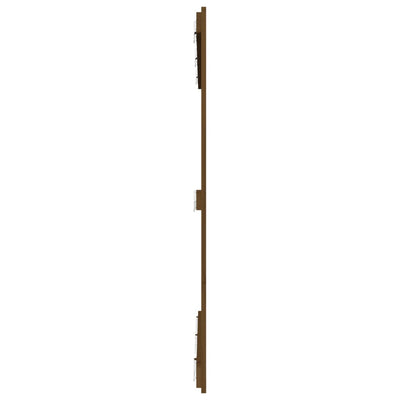 Sängynpääty seinälle hunajanruskea 146,5x3x110 cm täysi mänty